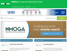 Tablet Screenshot of nmogaoilgasresourceguide.com